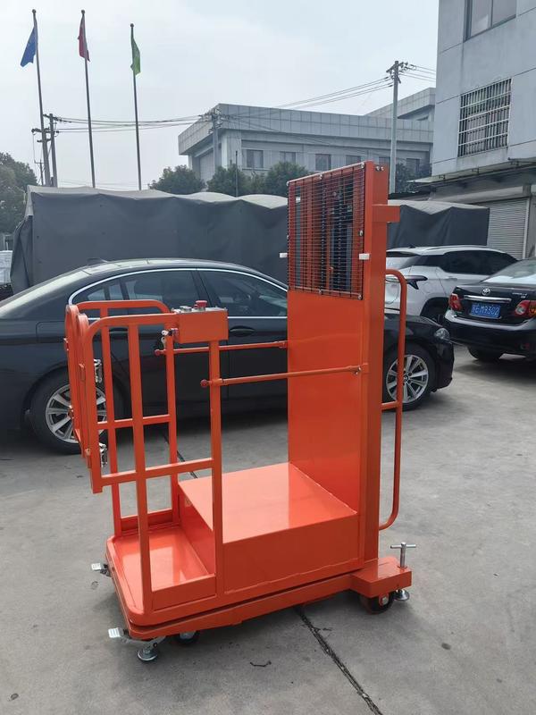 CE Approved 300kg 0.3ton Powered Semi-Electric Aerial Order Picker Stock Automatic Handling Retail Printing Shops Hotels