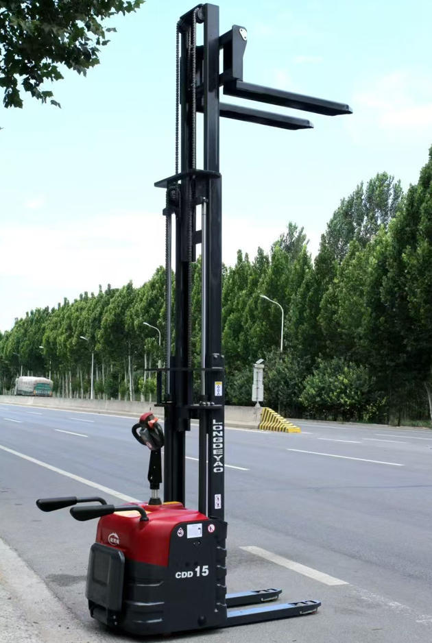 Full Electric Dual Lift Stacker 2 Ton Load 3 Meter Height for Safe Pallet Handling