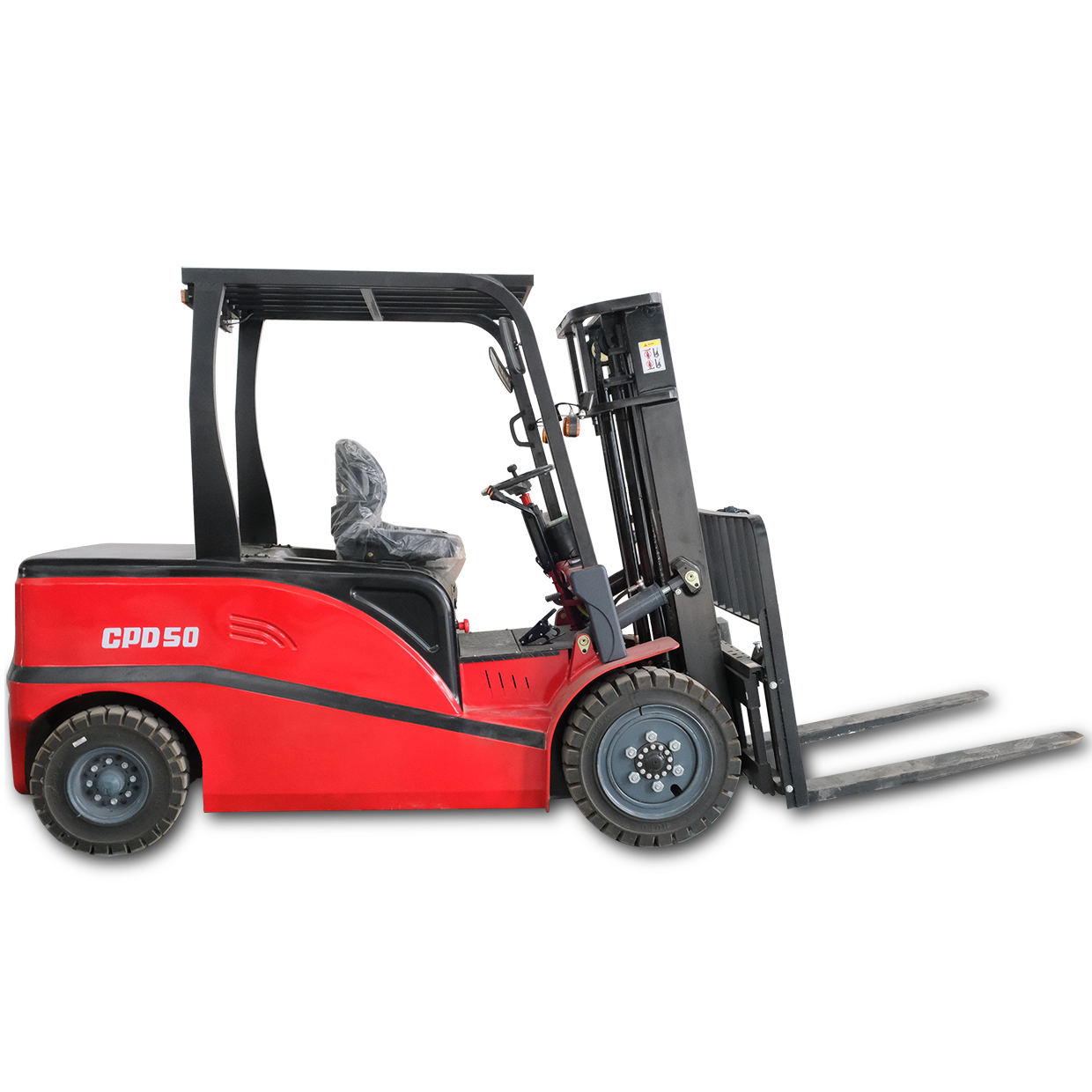 load 5tons 5000kg 4-wheel electric forklift full electric Low-price sales