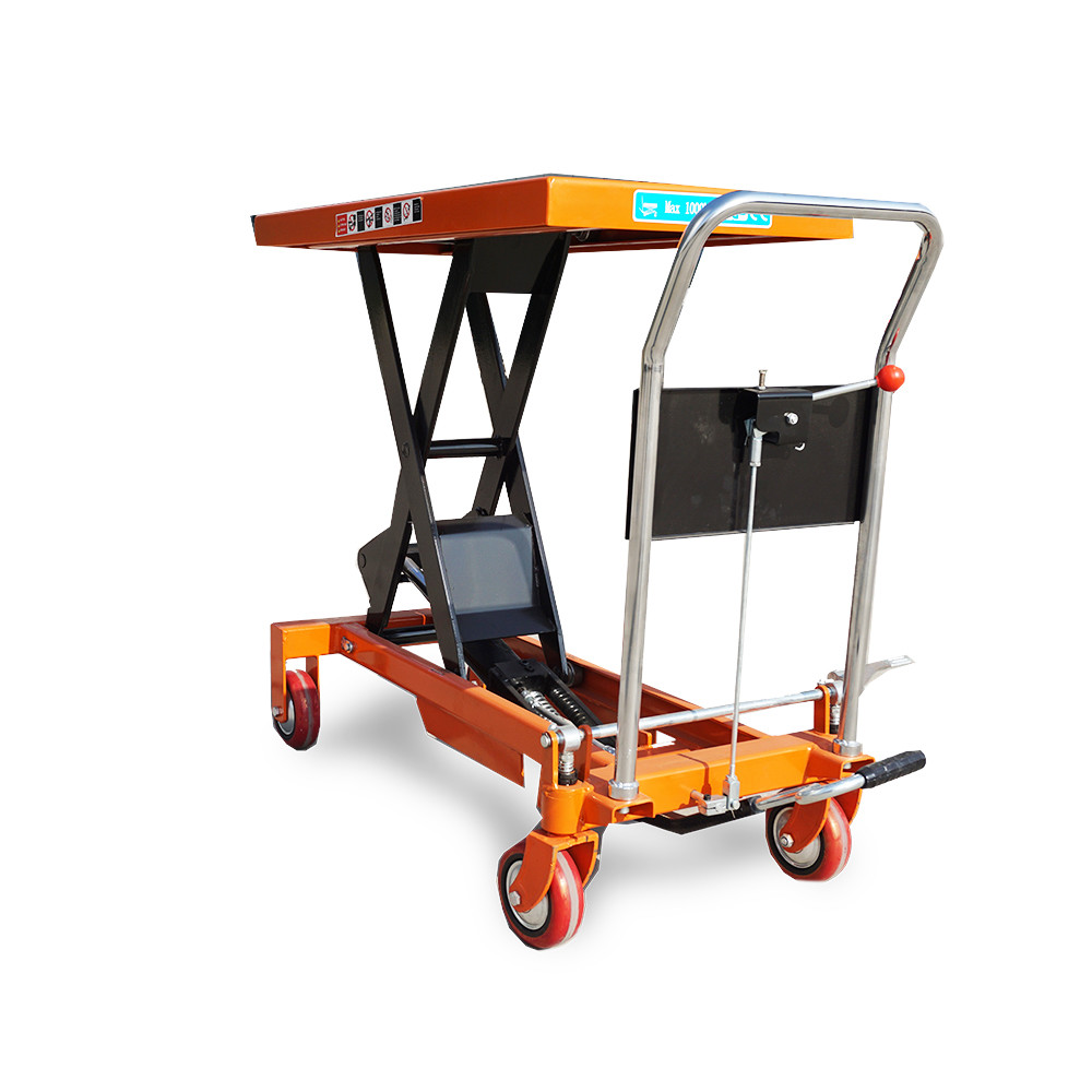 1260MM 2000lb Movable Mobile Compact Hydraulic Scissor Lift Table