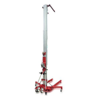4-10m Karat korosi Manual Teleskopik Lift Konstruksi Aluminium Aluminium