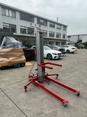 Manual Telescopic Aluminium Lift Ndash Alat Pengangkat Ringan tahan lama Untuk Stasiun Kerja Sementara