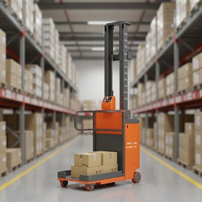 Pengambil Pesanan Semi Elektrik Indoor dengan Kapasitas Muatan 200kg, Ketinggian Muatan 2.7m-4.5m dan Desain Ringkas untuk Tugas Pengambilan yang Ditinggikan